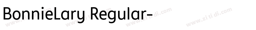 BonnieLary Regular字体转换